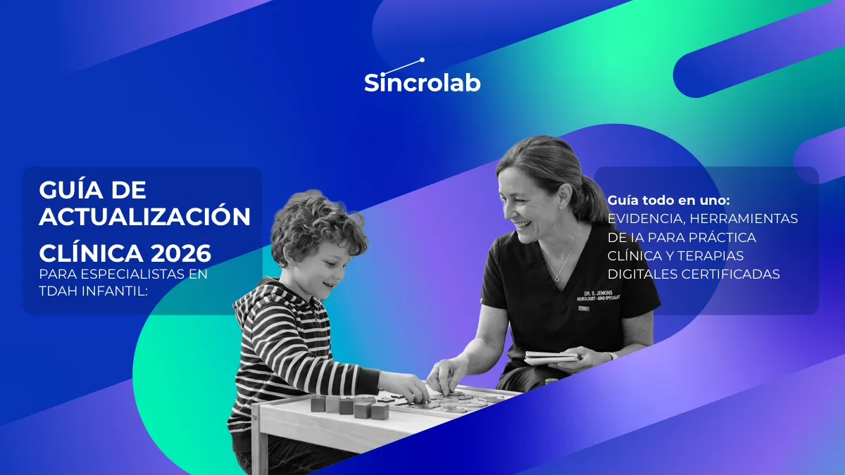 Portada de la Guía de actualización clínica 2026 en TDAH infantil
