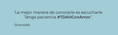 3 Signos de alarma y diagnóstico en el TDAH.